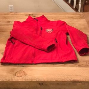 Arsenal red fleece jacket (medium) with zipper.